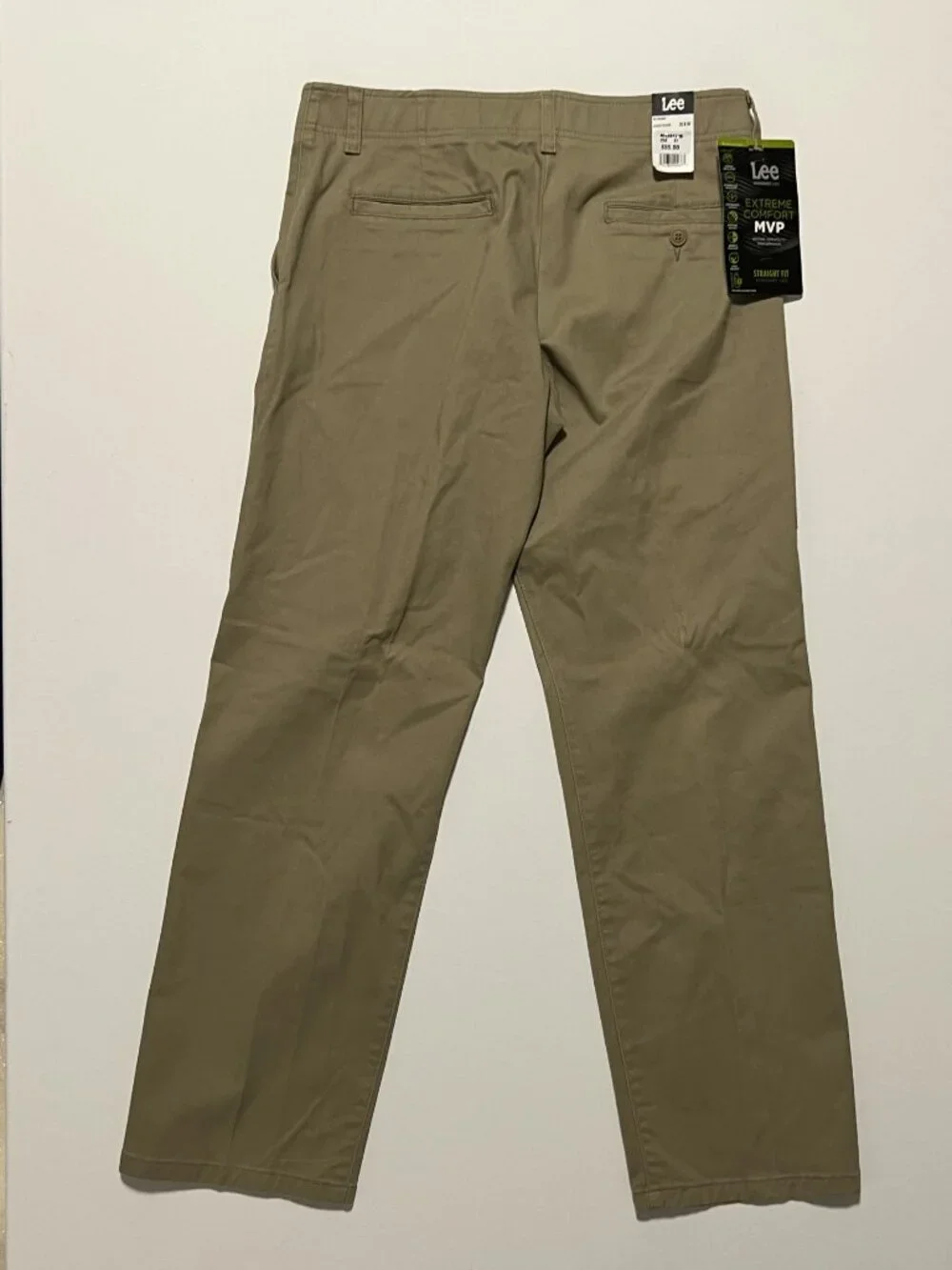 Lee Extreme Motion Pants *NWT Straight Fit Casual Comfort Beige Men's size 32x30